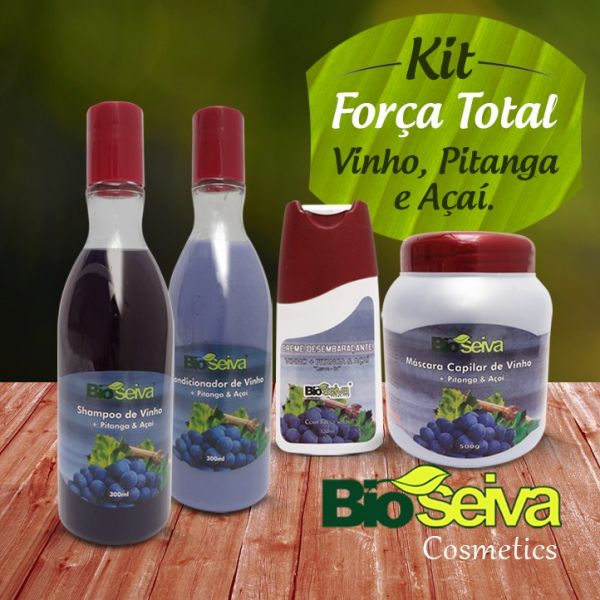 “Kit força total - Vinho, Pitanga e Açaí”.